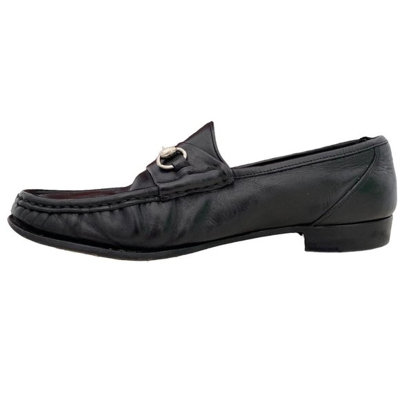 Allen Edmonds Bruzzano Black Leather Horse Bit Moc Toe Loafer Shoes Mens 10.5 D main image 7